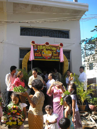 Nearly ready for the procession