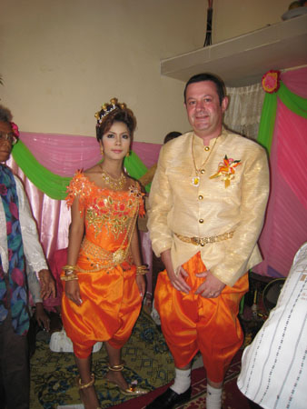 Simon was a little surprised by the costume but is thinking of buying some white socks and black shoes for home